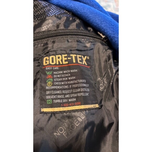 NORTH FACE Blue Black Summit Series Goretex XCR Snow Winter Jacket M's Large - Picture 10 of 10